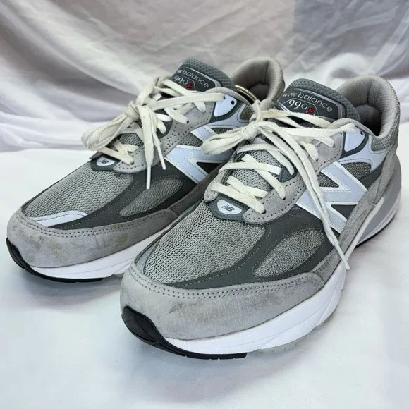 New Balance 990v6 Grey Running Shoes M990GL6 Mens 11 2E Extra Wide USA